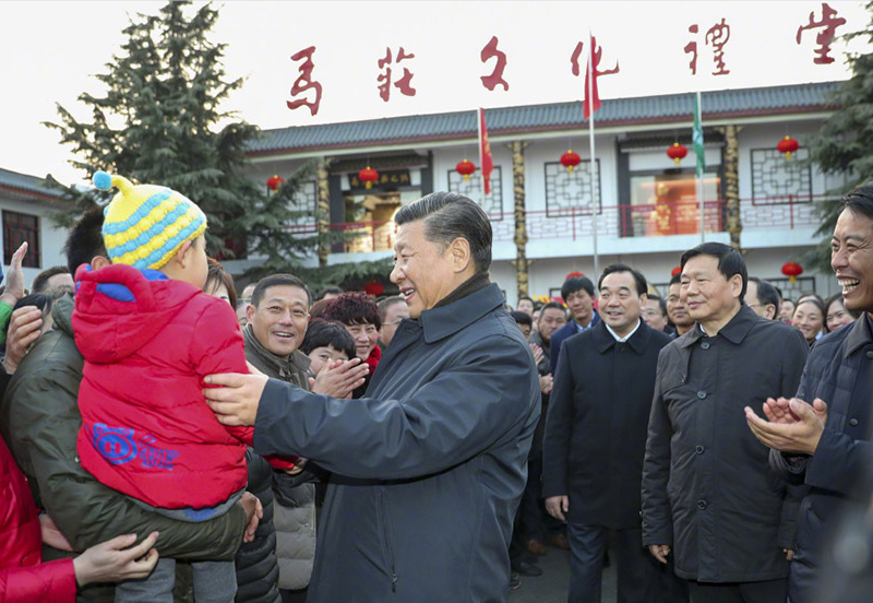 习大大视察徐州马庄村